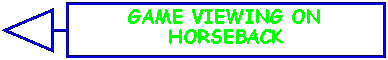 Left Arrow Callout: GAME VIEWING ON HORSEBACK